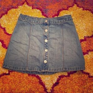 girls jeans skirt